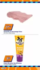 Action gazetka tydzień 38 Strona 7: Dywanik ze sztucznego futra €27,95, Pasta dla psów Woofflicious €3,99