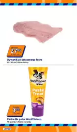 Action gazetka tydzień 38 Strona 7: Dywanik ze sztucznego futra €27,95, Pasta dla psów Woofflicious €3,99