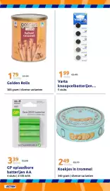 Action folder week 38 Pagina 24: Golden Rolls €1,99, Varta knoopcelbatterijen €1,99