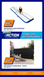 Action folder week 38 Pagina 35: Opblaasbare gymnastiekmat €99,00, Uittrekbaar windscherm €39,95
