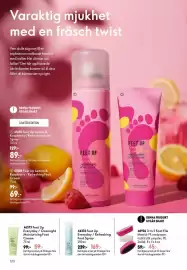 Oriflame reklamblad Sida 120: Oriflame Feet Up Lemon & Raspberry /Refreshing Foot Spray €89,00