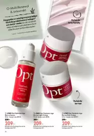Oriflame reklamblad Sida 16: Oriflame Opt Optimals Age Revive Serum €209,00, Opt Optimals Age Revive Rich Cream €209,00