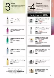 Oriflame reklamblad Sida 65: Novage+ Wrinkle Smooth Serum €759,00, Novage+ Restore Multi-Correcting Day Cream SPF 30 €399,00