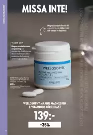 Oriflame reklamblad Sida 90: WelloSOPHY Marine Magnesium & Vitamin B6 €139,00