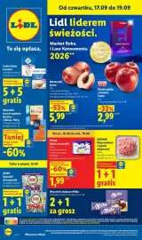 Lidl gazetka Strona 1: Nektarynki €5,99, Masło ekstra Pilos 82% €1,99