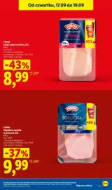 Lidl gazetka Strona 17: Polędwica sopocka w plastrach XXL Pikok €9,99, Schab wędzony wiśnią XXL Pikok €8,99
