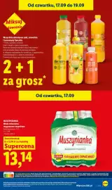 Lidl gazetka Strona 29: Woda mineralna gazowana magnezowo-wapniowa Muszynianka 6-pak €13,14, Soki Solevita €0,01