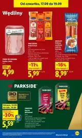 Lidl gazetka Strona 57: Kiełbasa śląska z szynki XXL Pikok Pure €17,99, Parówki z filetem z indyka Pikok Pure €5,49