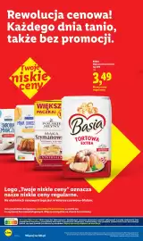 Lidl gazetka tydzień 38 Strona 18: Mąka pszenna tortowa Basia typ 405 €3,49