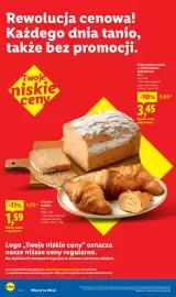 Lidl gazetka tydzień 38 Strona 2: Rewolucja cenowa! Każdego dnia tanio, także bez promocji. Twoje niskie ceny Croissant -11%