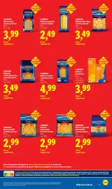 Lidl gazetka tydzień 38 Strona 21: Makaron lasagne z pszenicy durum €4,99, Makaron pipe rigate z pszenicy durum €3,49
