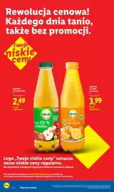 Lidl gazetka tydzień 38 Strona 8: Solevita Sok 100 % Pomarańcza €3,99