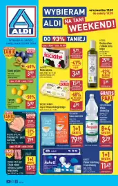 ALDI gazetka Strona 1: Muszynianka Woda mineralna €3,29, Cytryny €5,99