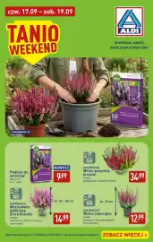 ALDI gazetka Strona 1: Wrzosowiec delikatny Erica Gracilis Gardenline różowo czerwony €14,99