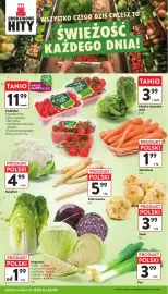 Intermarche gazetka tydzień 38 Strona 10: Pomidor cherry gałązka Z Sadów i Pól €11,99, Kapusta biała €1,99