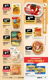 Netto gazetka Strona 9: Bułeczki pizzowe Margherita Dermaris €7,99, Pierogi ruskie z cebulką Twoje Bistro €6,49