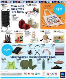 Aldi weekly ad week 39 Page 2: Hinkler Craft Maker €7,99, The Halloween Collection Paint-Your-Own Halloween Ceramic €3,99
