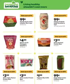Grocery Outlet weekly ad week 38 Page 9: Nicks Cookie Protein Bars €3,99, Hippeas Bbq Puffs €1,99