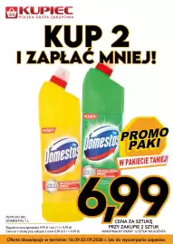 Kupiec gazetka tydzień 38 Strona 1: Płyn do WC Domestos €6,99