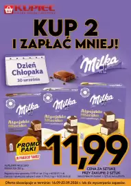 Kupiec gazetka tydzień 38 Strona 10: Alpejskie Mleczko o smaku czekoladowym Milka €11,99