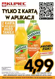 Kupiec gazetka tydzień 38 Strona 11: Sok pomarańcza Tymbark karton €4,99