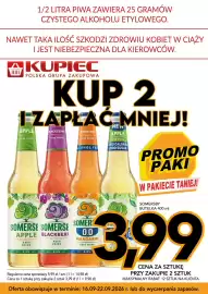 Kupiec gazetka tydzień 38 Strona 9: Piwo Somersby Apple €3,99
