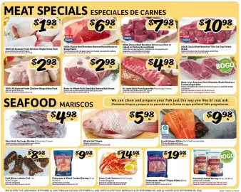 Fresco y Más weekly ad week 38 Page 3: 100% All Natural Fresh Chicken Wings Value Pack €2,98