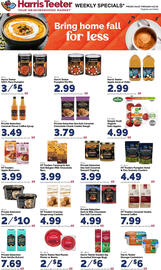Harris Teeter weekly ad week 38 Page 12: Private Selection Ice Cream €10,00, Harris Teeter 100% Pure Pumpkin €5,00