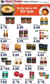 Harris Teeter weekly ad week 38 Page 12: Private Selection Ice Cream €10,00, Harris Teeter 100% Pure Pumpkin €5,00