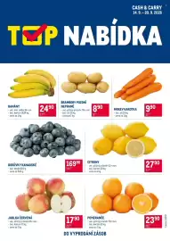 Makro leták týden 38 Strana 1: Banány €24,90, BRAMBORY POZDNÍ NEPRANÉ €8,90
