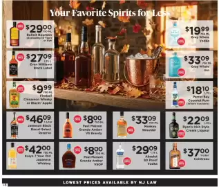 ShopRite flyer Page 2: Ryan's Irish Style Cream Liqueur €22,09, Paul Masson Grande Amber VSOP €8,00