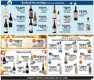 ShopRite flyer Page 3: El Destilador Reposado Tequila €39,99, Dos Amigos Blanco Tequila €24,99