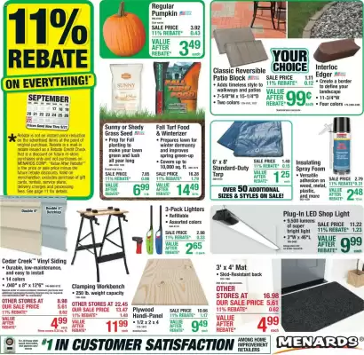 Menards weekly ad