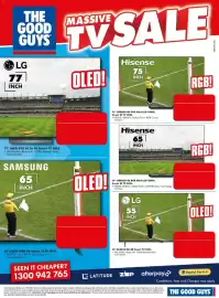 The Good Guys catalogue week 38 Page 8: Hisense 65" UR8SAU 4K RGB Mini-LED 180Hz Smart AI TV 2026
