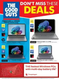 The Good Guys catalogue week 38 Page 1: Hp OmniBook 3 14" Copilot+ Snapdragon X Laptop