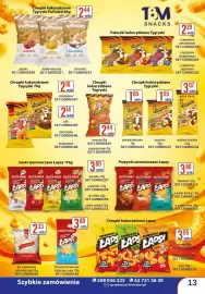 AT gazetka Strona 13: Chrupki kukurydziane Tygryski Puffuleti €2,44, Twarożek plecione naturalne €1,85