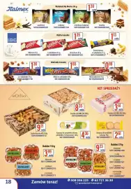 AT gazetka Strona 18: Korpusy do tartaletek Lekorna €4,36, Wafle Góralki €1,35