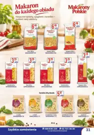 AT gazetka Strona 31: Makarony Polskie Pióra €3,28, Makarony Polskie Nitki €3,28