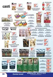 AT gazetka Strona 38: Sucha karma premium Nutrican €28,29, Przysmak śledź/kaczka €10,24