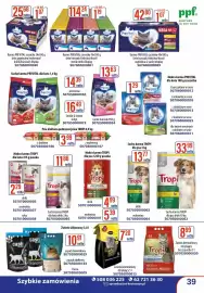 AT gazetka Strona 39: Karma PREVITAL saszetka €1,19, Sucha karma TROPI dla psa drób €33,99
