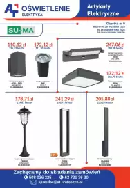 AT gazetka Strona 1: Kinkiet zewnętrzny ADELA MIDI €110,12, Lampa ogrodowa stojąca FORM €241,29