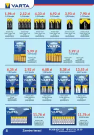 AT gazetka Strona 8: Bateria VARTA Energy €2,92, Bateria R6P Super Heavy Duty Varta €2,12