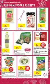 Catalogue Intermarché page 4: MC & CO NOUILLES INSTANTANÉES LÉGUMES ONE PIÈCE €0,59, CACAROLA RIZ POUR SUSHI €3,99