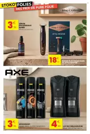 Catalogue Stokomani page 12: Axe déodorant €3,96, Axe lot de 2 gel douche €4,98