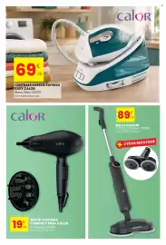 Catalogue Stokomani page 3: Calor Centrale vapeur express Easy Calor €69,98, Calor sèche-cheveux compact pro+ €19,98