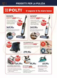 Volantino Unieuro Pagina 12: Polti Rollysteam WD40C senza filo €349,90, Polti Rollsteam WD10C con filo €249,90