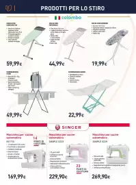 Volantino Unieuro Pagina 14: Macchina per cucire automatica SIMPLE 3223 €229,90
