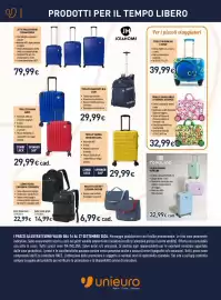 Volantino Unieuro Pagina 23: Fiat Valigia Cabina Topolino €32,99, Trolley cavalcabile bimba/bimbo €32,99