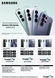 Samsung catalogue Page 4: Samsung Galaxy S26+ SM-S947B 512GB €29.999,00, Samsung Galaxy S26 Ultra SM-S948B 1TB €41.999,00
