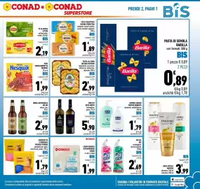 Volantino Conad Superstore settimana 38 Pagina 3: Pasta all'uovo Luciana Mosconi €2,99, Sapone liquido Neutro Roberts €1,79